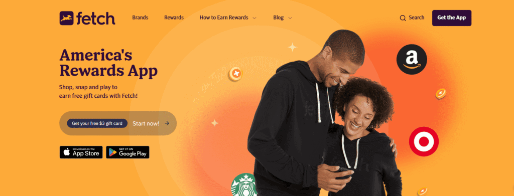 Fetch rewards website interface — image for review