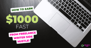 Freelance Writer Side Hustle canva image
