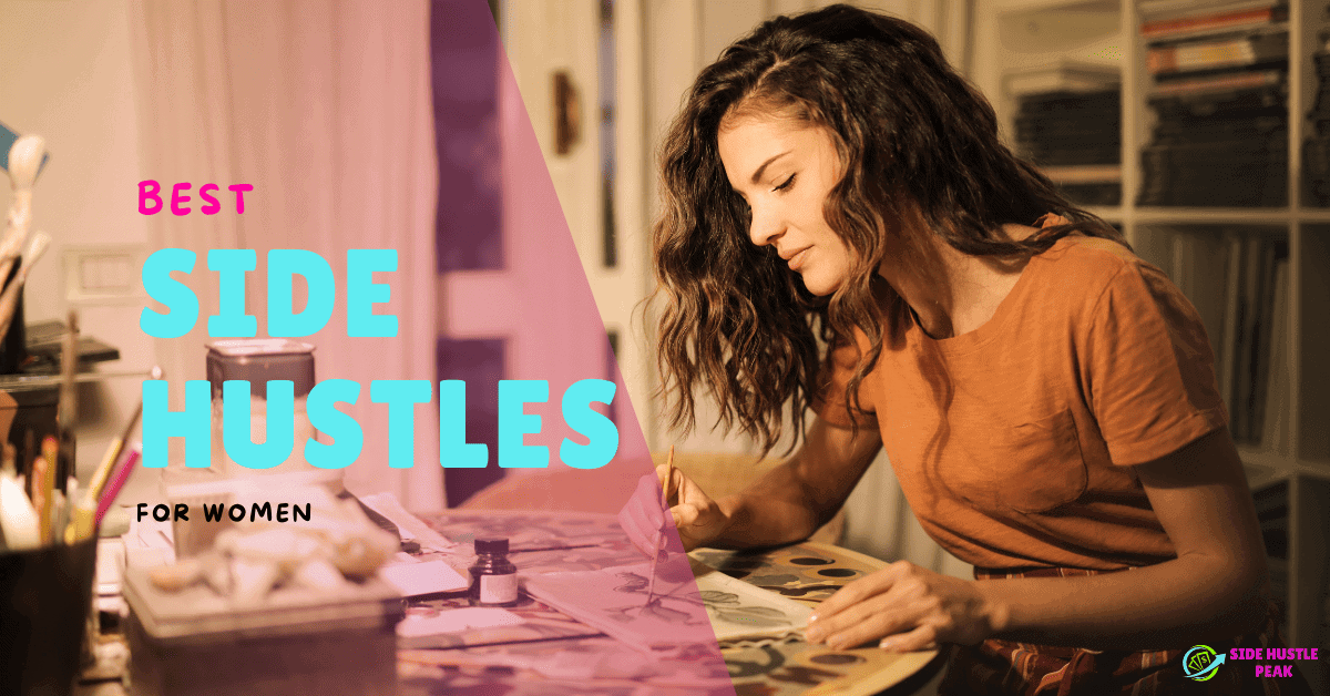 Side Hustles for Women image by canva pro