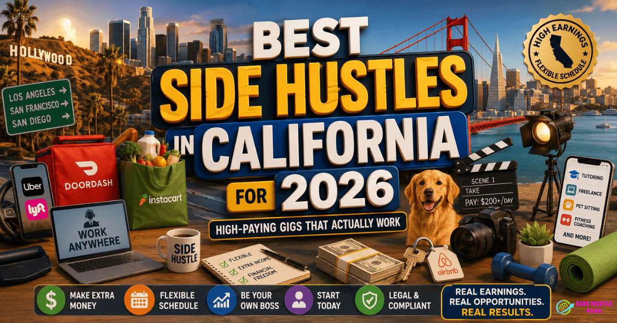 Side hustles California PNG Image