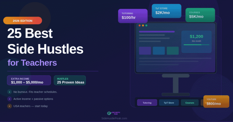 side hustle for teachers image