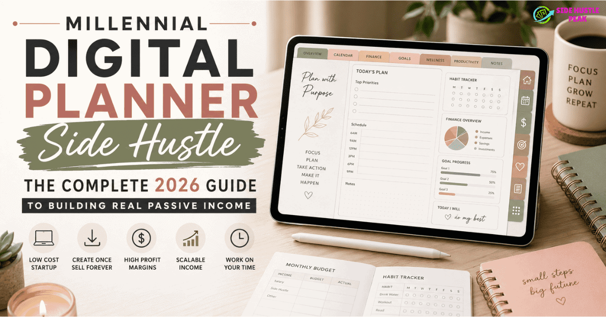 Millennial Digital Planner Side Hustle image
