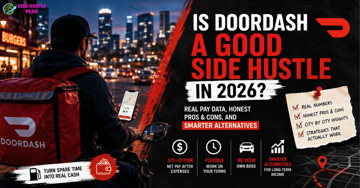 is doordash a good side hustle image