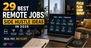 remote jobs side hustle image