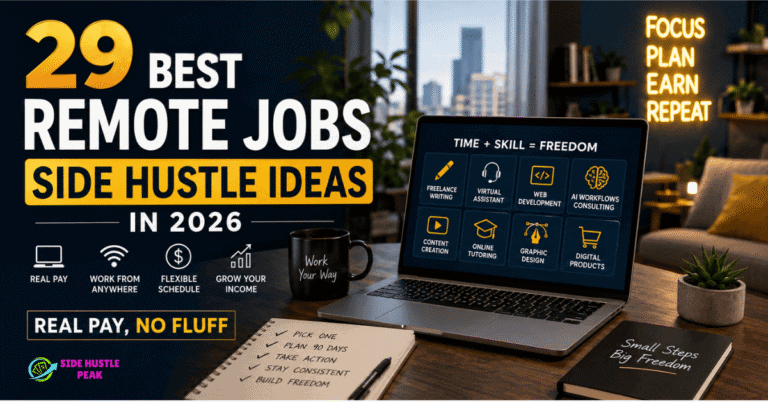 remote jobs side hustle image