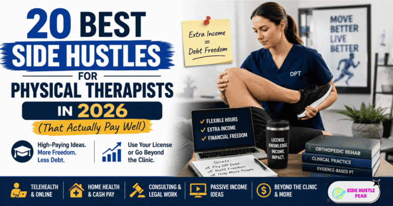 side hustles for physical therapists image