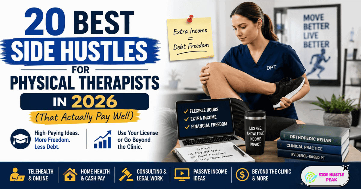 side hustles for physical therapists image