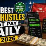 Best side hustles that pay daily image
